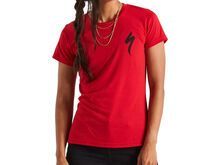 Specialized S-Logo T-Shirt Damen kurzarm, flo red
