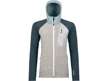 Ortovox Merino Fleece Grid Plus Classic Knit Hoody W, glacier grey