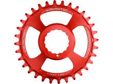 Burgtec Cinch Thick Thin Chainring, race red