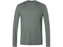 super.natural Casual Rib Bio J LS Herren, eucalyptus