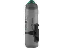 Fidlock Twist Single Bottle 800 Antibacterial, transparent black/light green