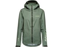 GOREWEAR Lupra 2.0 Gore-Tex Logo Kapuzenjacke Damen, slate green/spring green