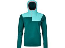 Ortovox Merino Fleece Plus Anorak W, pacific green