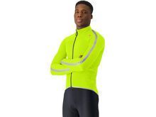 Castelli Ultra Rain Cape, electric lime/silver reflex