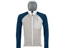 Ortovox Merino Fleece Grid Plus Classic Knit Hoody M, grey ice