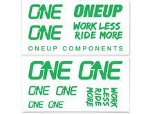 OneUp Components Decal Kit Carbon Handlebar, green