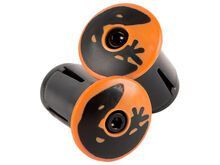 Lizard Skins Road Bar End Plugs, tangerine orange
