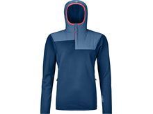 Ortovox Merino Fleece Plus Anorak W, petrol blue