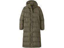 Patagonia Women's Silent Down Long Parka, basin green