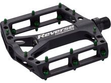 Reverse Black One Pedals, black/green