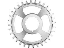 Burgtec Cinch Thick Thin Chainring, rhodium silver