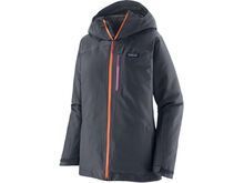 Patagonia Women's Insulated Powder Town Jacket, smolder blue w/orange peel
