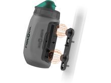 Fidlock Twist Bottle 450 Antibacterial + Bike Base, transparent black/light green