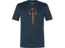 super.natural Vintage Bike Tee Herren, blueberry/high risk red/dried tobacco
