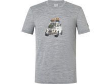 super.natural Carski Tee Herren, cashmere grey melange/various
