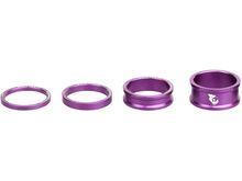 Wolf Tooth Precision Headset Spacers - 3/5/10/15 mm Kit, lila