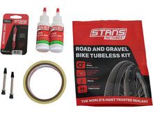 Stan's NoTubes Road and Gravel Bike Tubeless Kit - 25 mm Tape / Valve / Tire Sealant