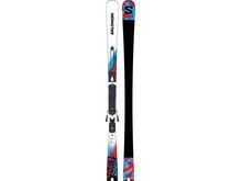 Salomon Addikt + MI12 GW F80, white/neon blue/red