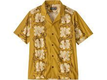 Patagonia Men's Tidal Threads Camp Shirt Future Flowers, honey gold