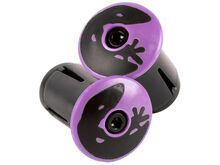 Lizard Skins Road Bar End Plugs, violet purple