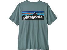 Patagonia Men's P-6 Logo T-Shirt, blue sage