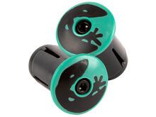 Lizard Skins Road Bar End Plugs, celeste green