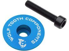 Wolf Tooth Ultralight Stem Cap and Bolt, blue