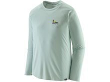 Patagonia Men's Long-Sleeved Capilene Cool Trail Graphic Shirt, lose it: wispy green