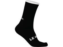 Le Col Long Tech Wool Cycling Socks, black/white