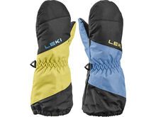 Leki Little Swtch Zero Mitt Long, black-light blue-light yellow
