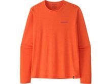 Patagonia Men's Long-Sleeved Capilene Cool Daily Shirt - Boardshort Logo, orange peel/light orange peel x-dye