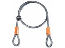 Kryptonite KryptoFlex 410 Double Loop Cable - 1/120 cm, gelb/schwarz