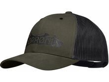 Norrona /29 snap back trucker mesh Cap, olive night/caviar black