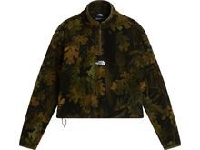 The North Face W Novelty Logo Glacier 1/4 Zip Print, woodland green yosemite