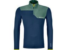 Ortovox Merino Fleece Light Zip Neck M, deep ocean