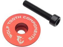 Wolf Tooth Ultralight Stem Cap and Bolt, red
