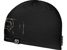 Ortovox 120 Merino Tec Logo Beanie, black raven