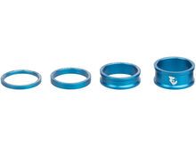 Wolf Tooth Precision Headset Spacers - 3/5/10/15 mm Kit, blue