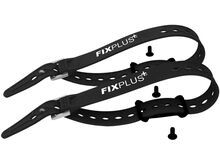 Fixplus Sachen-Festmacher inklusive Strap 46 cm - 2 Set Pack, black/black