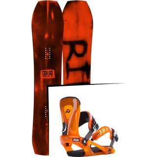 Set: Ride Warpig Large 2017 + Ride KX 2015, orange - Snowboardset