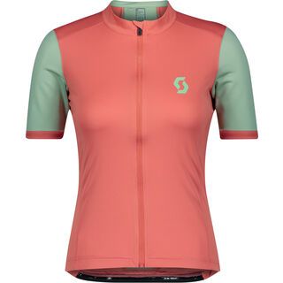 Scott Endurance 10 S/SL Women's Shirt brick red/pistachio green