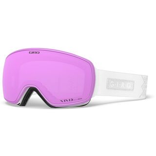 Giro Eave inkl. WS, white velvet/Lens: vivid pink - Skibrille