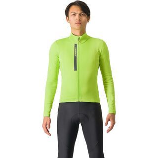 Castelli Entrata Thermal Jersey electric lime/dark gray