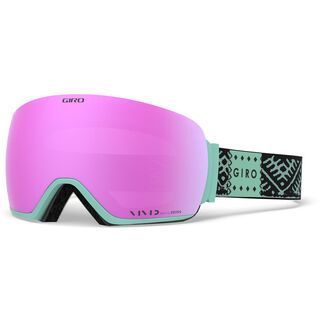 *** 2. Wahl *** Giro Lusi inkl. WS, black/Lens: vivid pink - Skibrille |