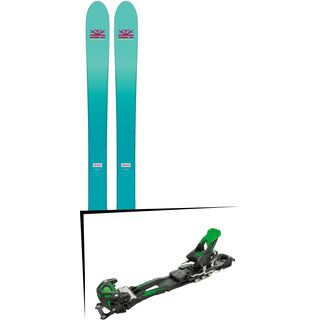 Set: DPS Skis Nina F99 Foundation 2018 + Tyrolia Adrenalin 16 solid black flash green