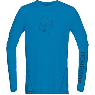 Norrona /29 tech long sleeve Shirt (M), torrent blue - Radtrikot