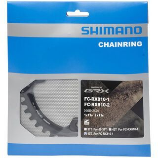 Shimano Kettenblatt für GRX FC-RX810-1 - 110 mm LK schwarz