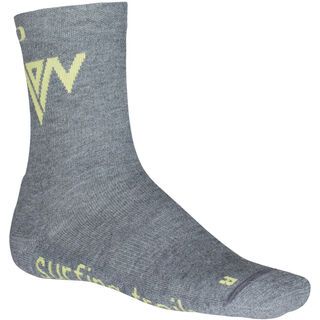 ION Socks mid Pole, stone grey melange - Socken