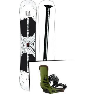 Set: Burton Name Dropper 2019 + Burton Malavita camp on green