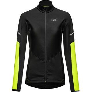 Gore Wear M Women Thermo Zip Shirt Langarm black/neon yellow